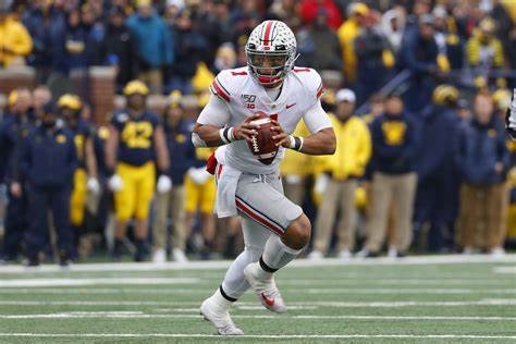 Justin Fields in college